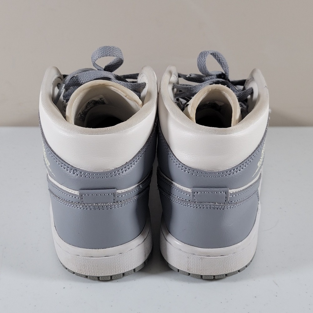 Nike Air Jordan 1 Mid Stealth Sail Grey White BQ6472-115 Women's Size 8 - Picture 3 of 10